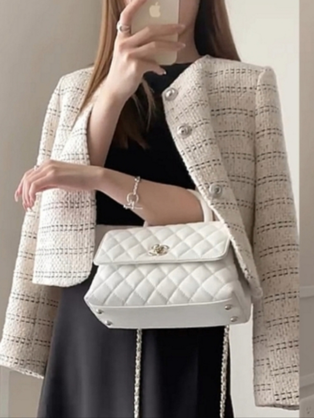 Zara Textured Tweed Blazer Size S